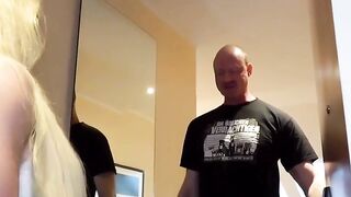 Blondie's Blowjob Bash - Big Dick Dude Plows Petite Girl