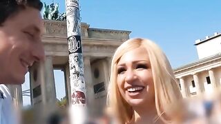 Sexy Blondie's Street Casting Turned X-Rated Porn Audition