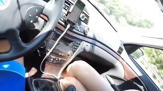 Redhead Teen Rides A Motorbike While Giving Blowjob And Gets Facial