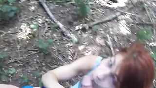 Redhead Teen Rides A Motorbike While Giving Blowjob And Gets Facial