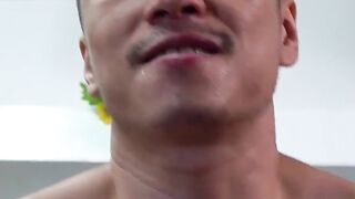 Asian Threesome Frenzy - Two Hunks Scratching Duncan's Itching Asshole