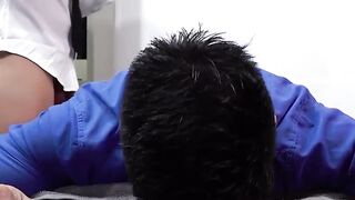 Asian Threesome Frenzy - Two Hunks Scratching Duncan's Itching Asshole