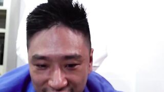 Asian Threesome Frenzy - Two Hunks Scratching Duncan's Itching Asshole
