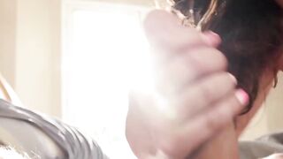 Desire's Edges" - Ember Feria in Steamy Hot Shower Scene with Hunky Guy
