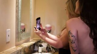 Kinky ! - Two Besties Share Sex Toys And Dance Pole In Public