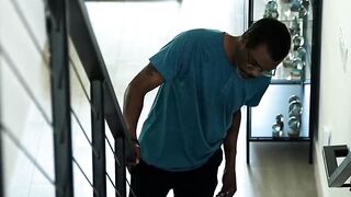 Step-Dad's Black Monster Dick Stretches Step Daughter's Virgin Pussy
