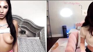 Virtual Affairs - Hot MILFs Fake Husband's Wife with Huge Facial