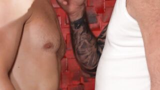Happy Daddy Fucks His Boys - Stepdad & Sons Threesome