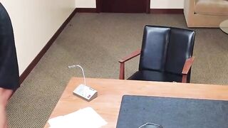 Sloppy Blowjob & Rough Office Sex with Cougars - MILF Teacher Fucked Hard