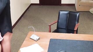 Sloppy Blowjob & Rough Office Sex with Cougars - MILF Teacher Fucked Hard
