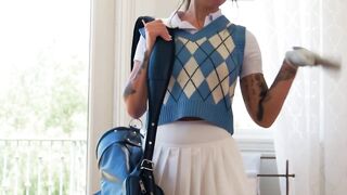 April Olson's Lesbian Affair - Girl-On-Girl Action With A Transgender Golfer