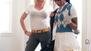 April Olson's Lesbian Affair - Girl-On-Girl Action With A Transgender Golfer