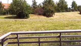 Dark-Haired Vixen With Super Sexy Boobies Fucked Outdoors in Public