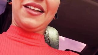Dark-Haired Vixen With Super Sexy Boobies Fucked Outdoors in Public