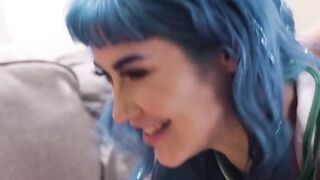 Sexy Transgender Bombshell Fills Lockers with Hot Lesbian Action