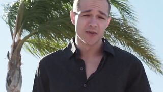 Deluxe Desire" - Erotic Role-Play with Hot Blonde Babe in Black Lingerie Fucks Her Man's Friend While He Watches on Webcam!