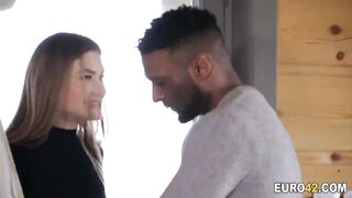 Soldier voyeur an interracial plowed from the woods