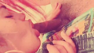 Amateur Head Cumming Deep Into Her Throat