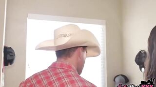 Fit mom Inside Pantyhose Sofie Marie Ride Enormous Cowboy Penis