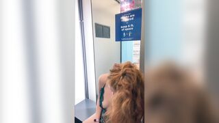 Ginger milf Masturbates into mature Navy Change Room