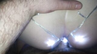 Boned a Glittering Booty and Shot Cum on my back