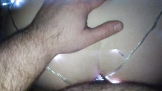 Boned a Glittering Booty and Shot Cum on my back