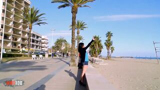 French Beauty Lana Fever paying her holiday with her cunt