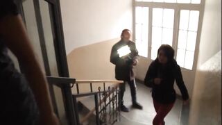 Visiting amateur bedroom - freaky 3some first time for Bombshell