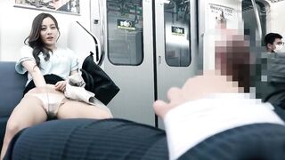 热巴女神 电车痴女诱惑，不完整版【完整版看wozhuye】
