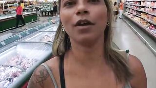 Hot MILF Goes Commando Shopping - Exclusive POV Footage