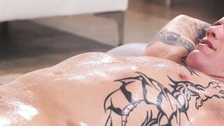 Steaming Hot Lesbian Massage Session with Sexual Energy - Aline Lopes & AJ Applegate
