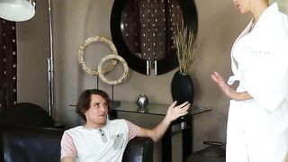 Nina Elle's Nuru Massage Sensation - Step-Mom Teaches Son How To Love Making Sex