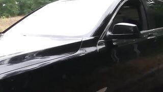 Skanks Up - Blowjob in Car & Facial Finish For Skinny Teen