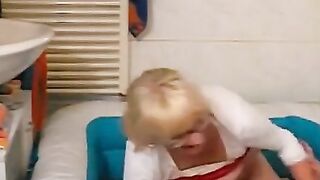 Big Dick Swims with Big Boobs - German Amateur Porn