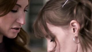 Stepsister's Hot Lesbian Nightmare - Step-Mother & Her Daughter Share Sex