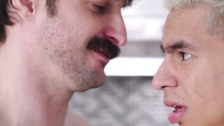 Angel Santana's Step-Daddy Fucks His Ass While Girlfriend Waiting Outside