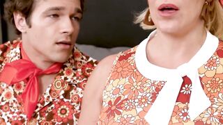 Step-Mother's Sloppy Deepthroat & Facial For StepSon In Live Sitcom