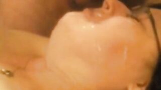 Amature Teen Babe Gives Blowjob & Gets Filled With Jizz - Old Man barely legal Gal