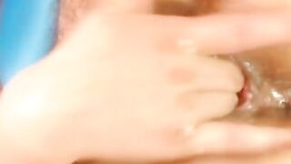 Amateur Wife's Exotic Body Art & Pubic Hair Blowjob