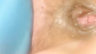 Amateur Wife's Exotic Body Art & Pubic Hair Blowjob