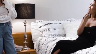 Luxury Lesbian Threesome - Older Girl Scene with barely legal Babes