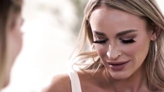 Three's A Charm! Emmy Hicks Shares Her Boyfriend With Two Hot Blondes - GirlsWay