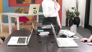CEO'S Secret Stash - Office Sex with Angie & Abbellla Danger" or "Office Sluts Get Fucked By Their Bosses
