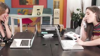 CEO'S Secret Stash - Office Sex with Angie & Abbellla Danger" or "Office Sluts Get Fucked By Their Bosses