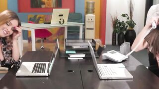 CEO'S Secret Stash - Office Sex with Angie & Abbellla Danger" or "Office Sluts Get Fucked By Their Bosses