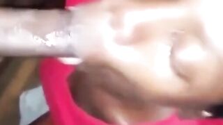 Black Girl Next Door #3476598210987654 - Ebony Queen Gives A Sloppy BJ & Swallow