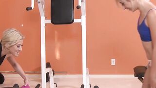 Teen Gym Buddies Share Sexual Adventure in Steam Room