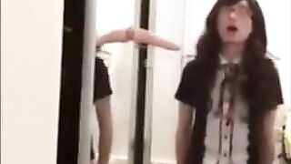 Asian Teenage Cutie Dressed As A college girl Gets Her Ass Fucked Hard And Deep