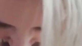 Teenage Cutie Loves to Suck - Homemade POV BJ with Facial