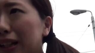 Petite college girl Wet Panties - Neighborhood Walk & Public Flash